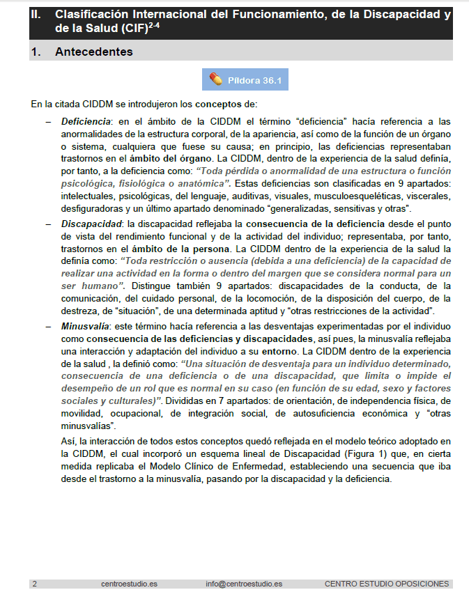 Muestra temario SAS Fisioterapeuta. Tema 36